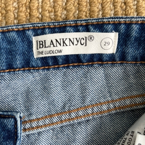 Blank Nyc The Ludlow Smart Aleck Crop Girlfriend Jean 03YL1385 SZ 29 Mom jeans - Picture 16 of 16
